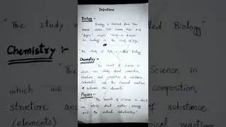 Biology , Chemistry And Physics Simple Definition #viral #education #knowledge