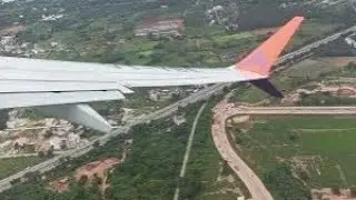 Akasha Air flight take off and landing view very Scarry #flight #airlines #flights #scary #viral