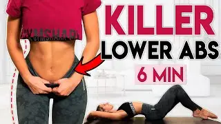 KILLER LOWER ABS 🔥 Сжигаем жир и тонус живота | 6 мин. Интенсивная тренировка