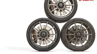 realistic Car Tire 3D Model Rusty PBR