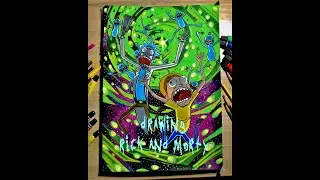 How to draw Rick and Morty | Cartoon Drawings