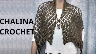 BUFANDA #chalina en tejido Crochet o ganchillo tutorial paso a paso. Moda a Crochet