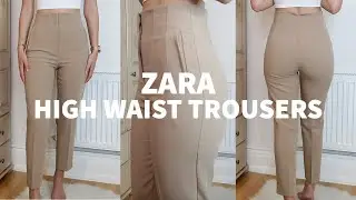 Обзор и примерка брюк с высокой талией Zara (размер XS) | Peexo