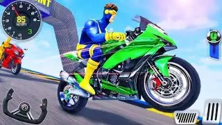 Mega Ramp Bike Racing Simulator Game - Extreme Motocross Bike Stunt Game - Android Gameplay