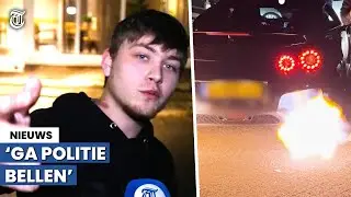 Politie grijp in bij illegale carmeeting: ‘Wij gaan niet weg!’