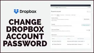 Dropbox Tutorial 2021: How to Change Dropbox Account Password?