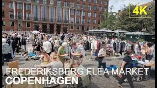 COPENHAGEN | Frederiksberg Flea Market | 4K Walk