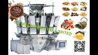 Ten Heads automatic Computer combination multihead weigher for Slice Chips Foods canndy nuts