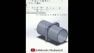 Center Flange Mounting Pipe | Industrial design | |SolidWorks| |Mechanical | @DesignWithAjay