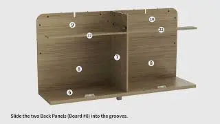 LogMith drawer-style four-door cabinet installation video