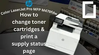 HP Color LaserJet Pro MFP M479 FDW | How To Change Toner Cartridges | Onyx Tutorials