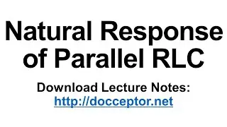 (Docceptor 회로이론2 3-1) Natural Response of Parallel RLC Circuit