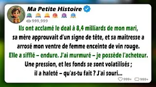 Ils ont acclamé l'accord à 8,4 milliards de dollars de mon mari pendant que sa mère hochait la tête