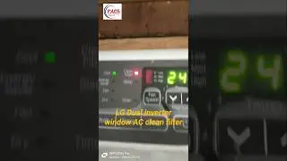 LG Dual inverter window AC clean filter #windowcleaning #windowac #service #clean