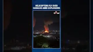Explosions Rock Caracas As Helicopters Fly Over Venezuelan Capital Amid US Pressure | #breakingnews