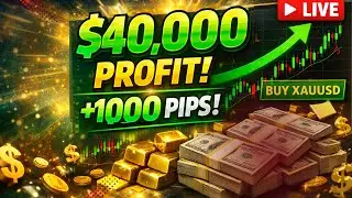 LIVE GOLD TRADE 🚨 $30,000 Profit on XAUUSD | +1,500 Pips Running (Real-Time Trading)