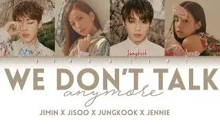 How Would BTS and BP sing 'WE DON'T TALK ANYMORE' by CHARLIE(Color Lyrics Eng/Rom/Han)(FANMADE)