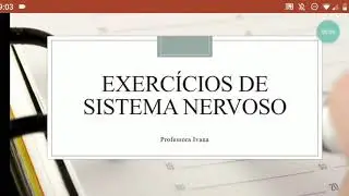 Exercícios: Sistema Nervoso