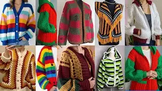 Bold Crochet Sweater & Cardigans styles| Women&rsquo;s Winter Style Goals Must-Have | Trendy jackets/coats