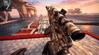 Combat Master -  Oil Platforms BR Map Gameplay | ULTRA SETTINGS | iPhone 14