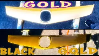 How To TURN GOLD INTO BLACK GOLD WITH TINTED CLEAR COAT. 