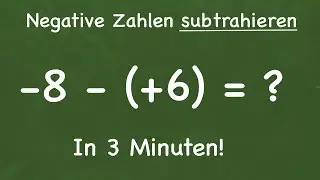 Negative Zahlen subtrahieren