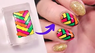 Summer reverse stamping | Cirque colors Vice + Holo Taco glitter
