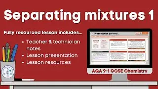 Separating mixtures 1 filtration and crystallisation Lesson video preview