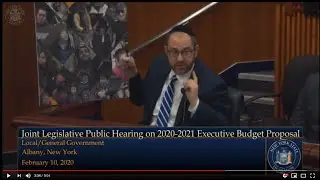 Senator Felder questions Mayor de Blasio at the Local Government Joint Budget Hearing - 02/10/20
