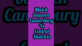 Canterbury Vs Central Districts match prediction in super smash on 27/1/2023 #shorts