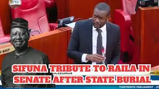 SIFUNA MOURN RAILA IN SENATE DEMANDING ANSWERS ON POLICE BRUTALITY,KILLINGS AT KASARANI BODY VIEWING