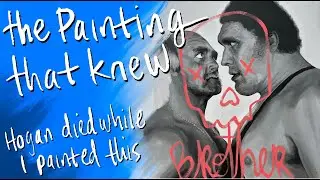 I Was Painting Hulk Hogan When He Died | The Story of 'Match' | WrestleMania III