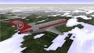 Microsoft Flight Simulator 98 | Calgary to Vancouver | Air Canada 727-200