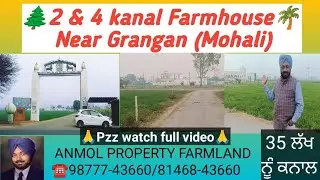 🌲4 Kamal Farmhouse|| 4 ਕਨਾਲ ਫਾਰਮ ਹਾਊਸ |Near Grangan (Mohali) Farmland|| Anmol Property🌴 ਸਸਤੀ ਜ਼ਮੀਨ🙏 