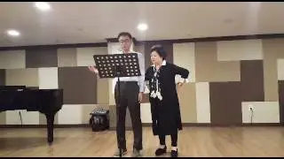 황혼의노래 최재용 성악 사사 받는 중