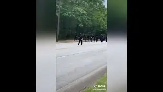 COMPILATION: Heavily armed &lsquo;NFAC&rsquo; march through Stone Mountain Park, GA.