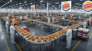 Inside Burger King’s High Tech Whopper Factory | The Complete Process by CyberFactory360