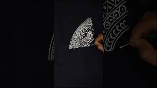 Handprinted Clothes design | Acrylic paint design | #art #fabric #handprinted #fabricdesign