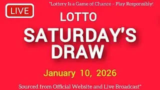 The National Lottery Lotto Draw Live results from Saturday 10 Jan 2026 | tonight lotto