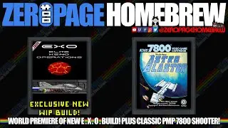 E.X.O. (2021 Exclusive WIP Update | 7800), Astro Blaster (7800): Atari 2600 & 7800 Homebrew