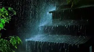 Sounds for Sleeping – Deep Tin Roof Thunderstorm to Stop Overthinking and Sleep Fast | HEAVY RAIN