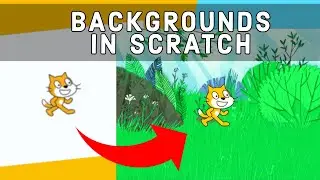 How to add Backgrounds in Scratch - Upload, Draw, and Add!