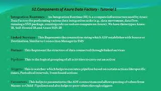 S2.Azure Data Factory-Components of Azure Data Factory High Level Process Flow of ADF ETL Tutorial 1
