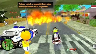 Upin belajar naik kendaraan polisi melewati rintangan ap! 😱 Oyanio Tv