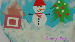 winter snowman craft ideas #craft #diy #viralvideo #art #wintercrafts #papercraft
