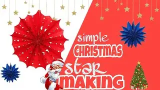 How to make simple and easy paper star | Christmas star | DIY origami paper star