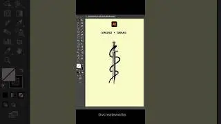 Draw intertwined snake easily with custom art brush in Adobe Illustrator #tutorial #adobeillustrator