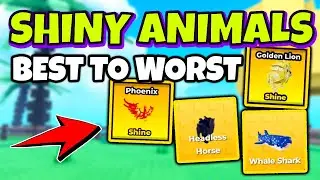 All SHINY ANIMALS in RAISE ANIMALS Roblox Ranked - Best to Worst Guide
