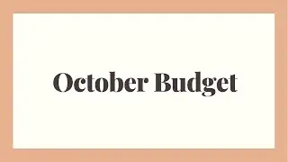 $1000 debt payment || October budget || set up || Sara Marie stickers