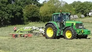 Rowing Up for Haylage with John Deere 6930 & Claas - Haylage 2019